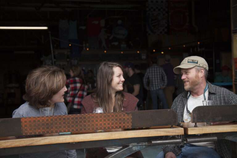 brewery tour guests